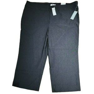 VIP Knits by Avenue Women Ankle Cropped BIack Pants‎ Size 22/24